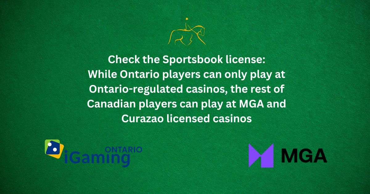 licenses regulation for Canada betting sites and casinos