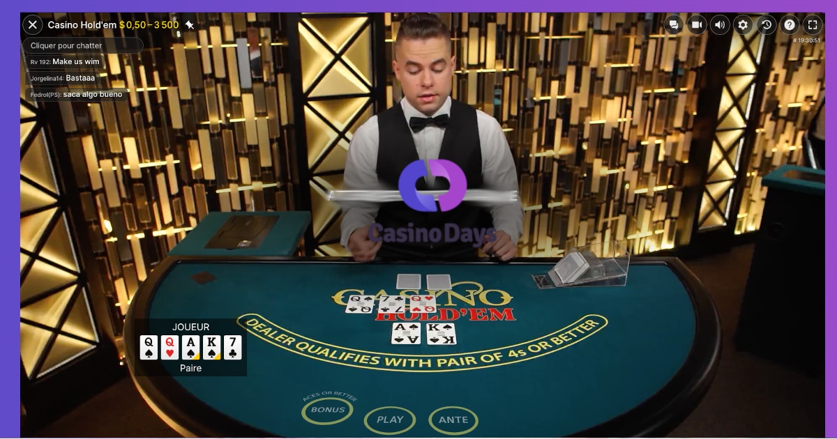 casinodays live poker
