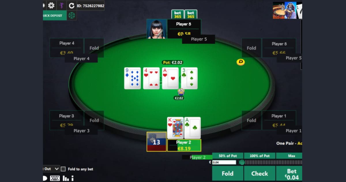 poker game at bet365